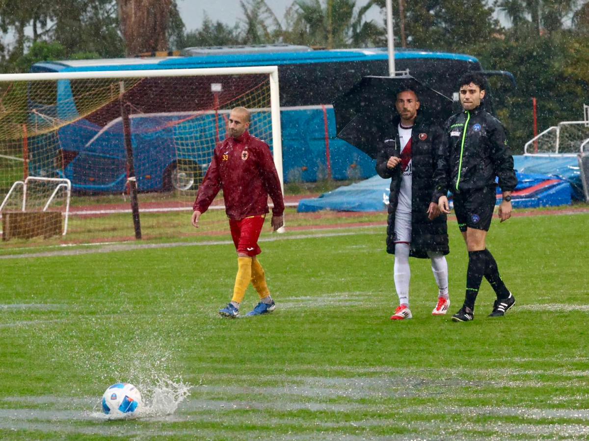 Nuova Igea Virtus – Reggina è stata rinviata per impraticabilità del&nbsp;campo