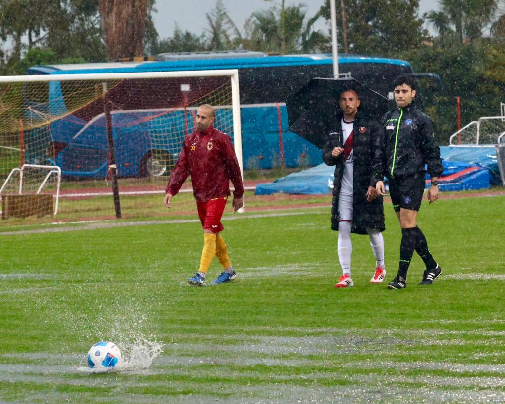 Nuova Igea Virtus – Reggina è stata rinviata per impraticabilità del campo